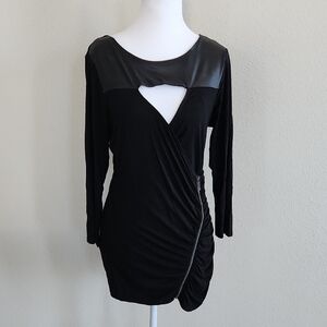 Guess Black Long Sleeve Dress